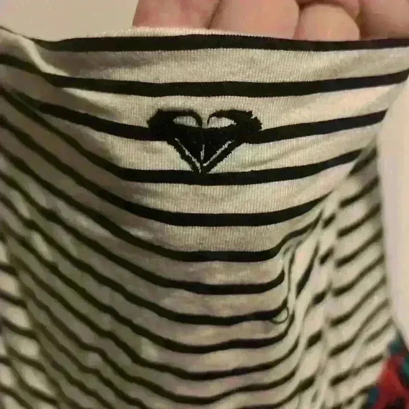 Roxy Juniors Strapless Floral mini Dress size M Surfer Pacsun Y2K style - Picture 6 of 8